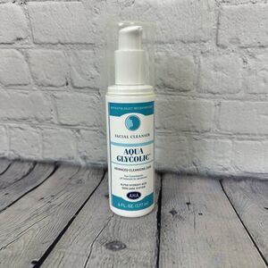 Aqua Glycolic Facial Cleanser Alpha Hydroxy AHA 6oz Bottle- Skin Care